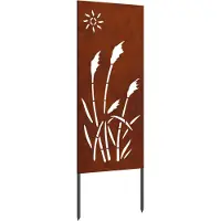 Syfax Écran de confidentialité de jardin Fretwork Rouillé 50 x 140 cm