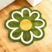 OEM Tapis pour salle de bain et salon, haute absorption des saletés, 58 x 58 cm, décoration verte