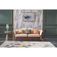 AEA Sofa Dreisitzer Couch Klassische Polster 3 Sitzer Leder Couchen Ledersofa