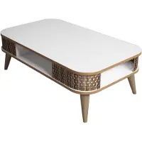 Skye Decor , Eylül - Blanc, Tables basses, Blanc, 105 x 34,6 x 60 cm