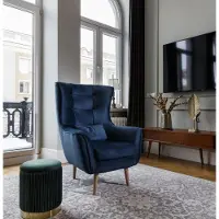 AEA Fauteuil club, canapé rembourré, chaise de designer, fauteuil pour une personne, textile pour télévision
