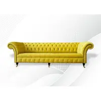 Xl Moebel Gmbh Gelbe Sofa 4 Sitzer Couch Chesterfield Polster Sitz Garnitur Leder Textil Gelb