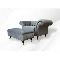 Xl Moebel Gmbh Design Chesterfield Stoff Couch Sessel 1.5 Sitzer Polster Sofas Lounge Club