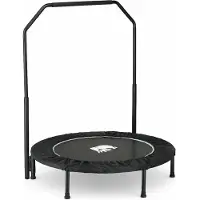 Deryan Trampoline de fitness pliable 100 cm – avec poignée – Noir