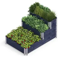 Merkloos Solidchoice - Jardinière surélevée modulaire, dimensions : 120 x 80 x 58,5 cm
