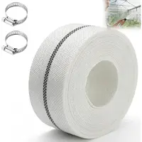 Merkloos Tuyau plat Omgoods - Diamètre 1 1/2 pouce - Longueur 10 mètres - Qualité industrielle - Idéal pour l'irrigation de jardin - Livré avec 2 clips - Convient aux pompes immergées - Tuyau d'eau