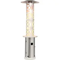Blumfeldt Goldflame Style Chauffage radiant de terrasse 11,2 kW Vue à 360° mobile