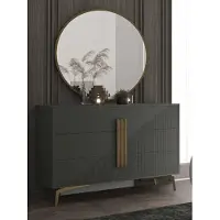 AEA Designer Luxus Spiegel runder Wandspiegel Glasspiegel Schlafzimmerspiegel