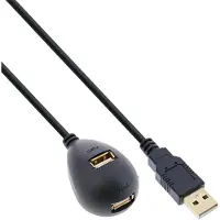 InLine Rallonge USB 2.0, mâle/femelle type A, avec pied 2m