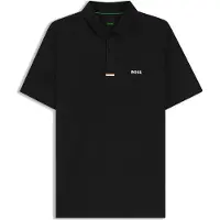 BOSS pour homme. 50570012 Polo Paddytech noir (L), Casuel, Sport, Polyester, Manche courte