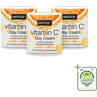 Sence 3 crèmes de jour à la vitamine C pour une peau éclatante - 50 ml - Lot de 3
