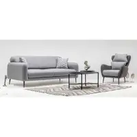 AEA Wohnzimmer Polster Möbel Designer 3-Sitzer Lehnsessel 2tlg Garnitur Set