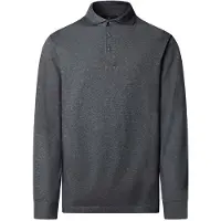 Hackett London pour homme. HM5500049 Polo à manches longues Pima gris (XL), Casuel, Coton, Classique, Manche longue