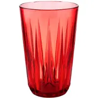 Aps Gobelet Crystal rouge D8cm H12.5cm, 300ml, Verres, Rouge