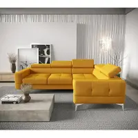 AEA Multifunktion Sofa Couch Eckpolsterung Wohnzimmer L-Form Schwarz Modern Luxus