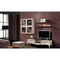 Xl Moebel Gmbh Lowboard rtv Armoires murales Salon Bois Meubles Étagère murale Set 7 pcs.