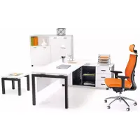 AEA Büromöbel Einrichtung Schreibtisch Aktenschrank Couchtisch 4 tlg. Set Büro