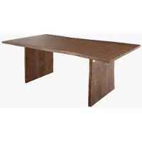 MASSIVMOEBEL24.DE MASSIVMOEBEL24 | Table à manger 200x100 Acacia laqué Brun PURE ACACIA #215