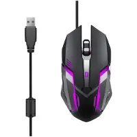 Lexip Essentials KIRU.X Wired Mouse, Essentials KIRU.X (Filaire), Souris, Noir