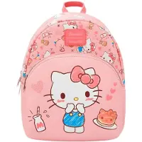 Loungefly Sac à dos Hello Kitty, modèle Tiny Chum & Treats, 26 cm