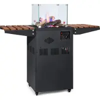 Blumfeldt Chauffage Exterieur Terrasse, Parasol Chauffant Gaz Exterieur, Appareil Chauffage Extérieur, Radiateur Exterieur, Champignon Chauffant a Gaz, Allumage Electrique, Chauffe Gaz, Roulettes