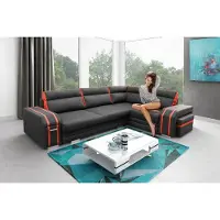 AEA Polstersofa Loungesofa Couch Sitzgruppe Wohnzimmer Kissen Sofa Ecksofa Schlaf