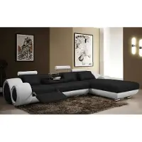 AEA Ecksofa Wohnlandschaft Couch Ledersofa Sofa Polster Garnitur - bereits aktiv -