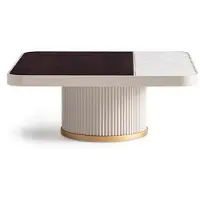 Xl Moebel Gmbh Table basse table d'appoint table basse salon table basse blanche