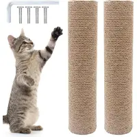 Merkloos Arbre à gratter pour chat, 40 cm, lot de 2, avec vis M8, en sisal, pour chats