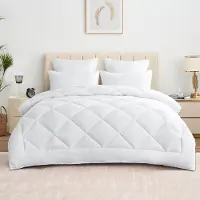 Merkloos Couverture de lit 200 x 200 cm, 300 g/m², garnissage en polyester, microfibre, pour chambre à coucher