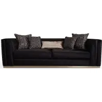 AEA Dreisitzer Moderne Couch Schwarz Couchen Möbel Polster Luxus Sofa Design