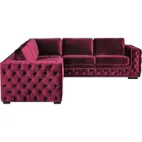 AEA Lila chesterfield couch luxus samt stoff couchen sofa set knöpfe polster