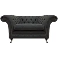 AEA Luxus Chesterfield Sessel Wohnzimmer 1-Sitzer Stoff Wohnzimmer Möbel