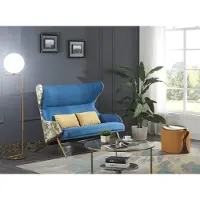 AEA Klassischer 1,5 Sitzer Luxus Blaue Sitz Möbel Wohnzimmer Möbel Couch