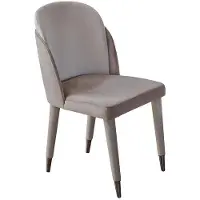 AEA Hellgraue Esszimmerstühle Küchenstühle Designer Polster Esszimmer Möbel