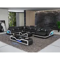 Xl Moebel Gmbh Eckgarnitur Ledersofa Design Ecksofa Luxus Wohnlandschaft led sofa couch Polster