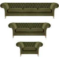 AEA Designer Textil Sofagarnitur Luxus Modern Sofas Set Sitz Sessel Chesterfield