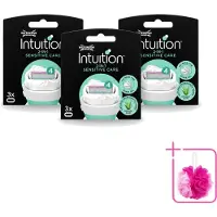 Wilkinson 3 lames de rechange Intuition Sensitive Care, adaptées aux peaux sensibles - Pack économique - 3 pièces