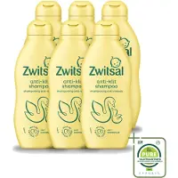 Zwitsal 6 flacons de shampooing pour bébé Anti-pellicules, 200 ml chacun - Lot de 6