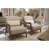Xl Moebel Gmbh Moderner Beigefarbener Stoffsessel im eleganten Design im Doppelset