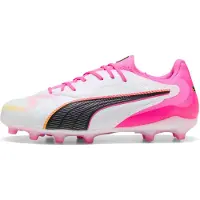 Puma King 20 Pro FG/AG Showtime, blanc, noir et blanc, taille 38,5, pour hommes – , couleur : noir, blanc, or, taille : 38,5 EU