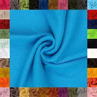 OEM Tissu tricot épais, extensible, idéal pour les vêtements. Couleur : bleu turquoise foncé. Largeur du tube : 27 cm. Largeur du tissu : 0,5 mètre