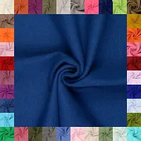 OEM Tissu extensible en maille fine, tricoté en tube - Élastique, idéal pour les vêtements - Couleur bleu denim - Largeur du tube : 34 cm - Longueur : 0,5 mètre