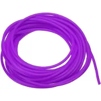 Markenlos Tuyau en silicone - Pour la fabrication de bijoux et travaux manuels - Longueur : 4,8 mètres, diamètre extérieur : 2 mm, diamètre intérieur : 1 mm, couleur : violet