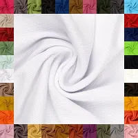 OEM Tissu tricot épais - Élastique tubulaire pour vêtements - Largeur du tube : 27 cm - Composition : 95% coton, 5% Élasthanne - Couleur : blanc - Longueur : 1,0 mètre