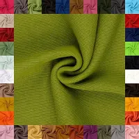 OEM Tissu tricot épais, extensible, idéal pour les projets textiles. Largeur : 27 cm. Composition : 95% coton, 5% Élasthanne. Couleur : vert mousse. Longueur : 0,5 mètre