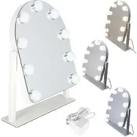 Kik Miroir de maquillage LED avec 9 ampoules, idéal pour l'application du maquillage