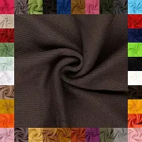 OEM Tissu tricoté épais, extensible en tube – Tissu élastique pour vêtements – Largeur du tube : 27 cm – Composition : 95% coton, 5% Élasthanne – Couleur : marron – Longueur : 1,0 mètre