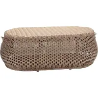 AEA Couchtisch Braun Luxus Moderner Tisch Design Kaffeetisch Rattan Beistell
