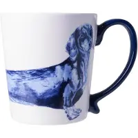 Heinen Delfts Blauw – Tasse en forme de teckel